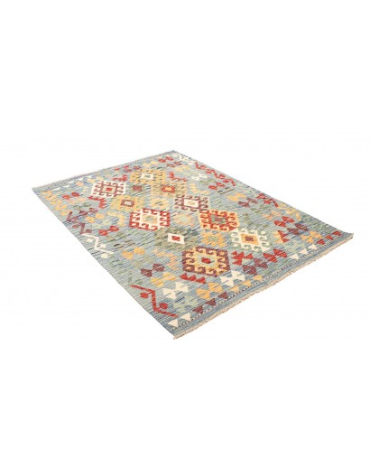 Tappeto Kilim Afghanistan beige bianco 128x178