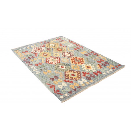 Tappeto Kilim Afghanistan beige bianco 128x178