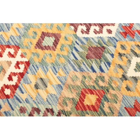 Tappeto Kilim Afghanistan beige bianco 128x178