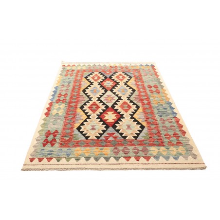 Tappeto Kilim Afghanistan beige grigio 132x181