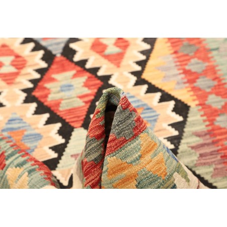 Tappeto Kilim Afghanistan beige grigio 132x181