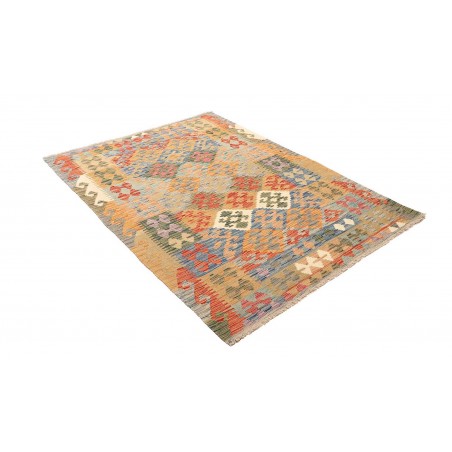 Tappeto Kilim Afghanistan marrone azzurro 128x178
