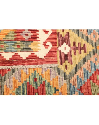 Tappeto Kilim Afghanistan marrone beige 131x183