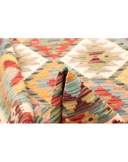 Tappeto Kilim Afghanistan marrone beige 131x183