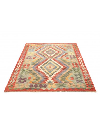Tappeto Kilim Afghanistan marrone beige 133x171