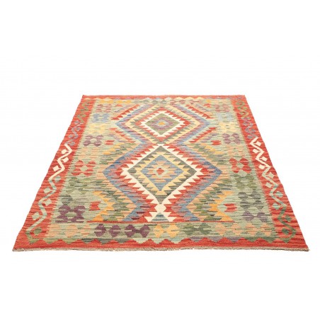 Tappeto Kilim Afghanistan marrone beige 133x171