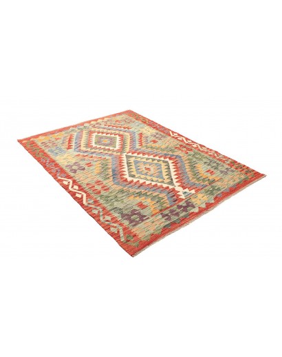 Tappeto Kilim Afghanistan marrone beige 133x171