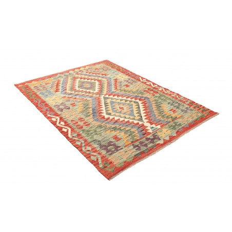 Tappeto Kilim Afghanistan marrone beige 133x171
