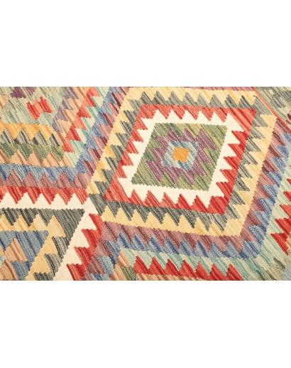 Tappeto Kilim Afghanistan marrone beige 133x171