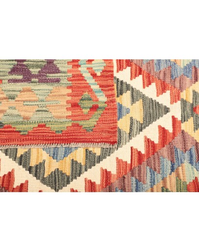 Tappeto Kilim Afghanistan marrone beige 133x171
