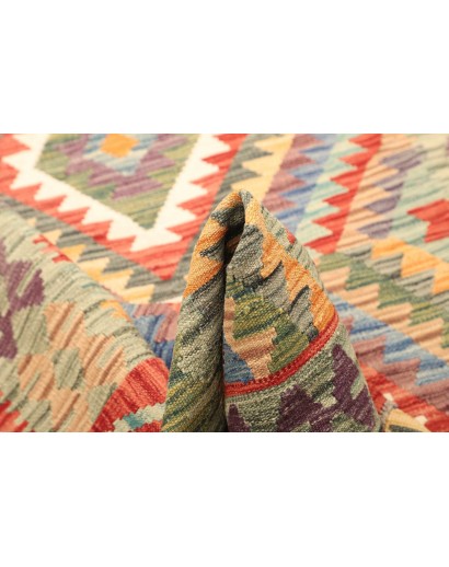 Tappeto Kilim Afghanistan marrone beige 133x171