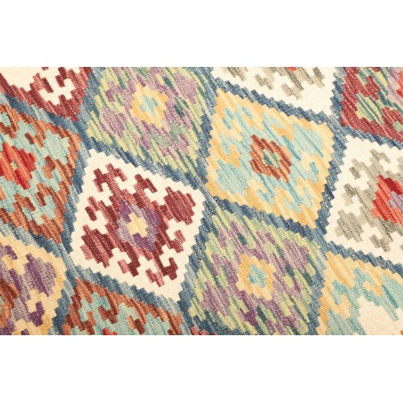 Tappeto Kilim Afghanistan giallo arancione 128x169