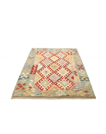 Tappeto Kilim Afghanistan beige giallo 127x178