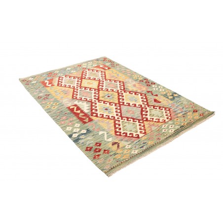 Tappeto Kilim Afghanistan beige giallo 127x178