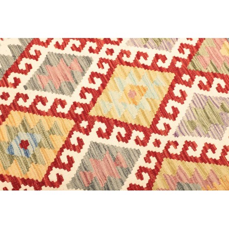 Tappeto Kilim Afghanistan beige giallo 127x178