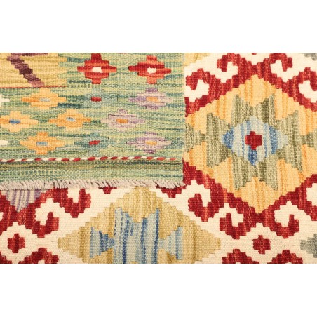 Tappeto Kilim Afghanistan beige giallo 127x178