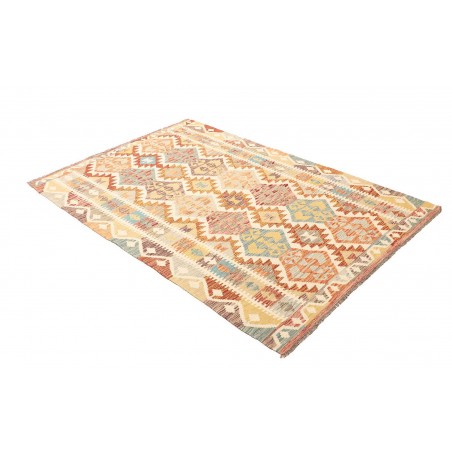 Tappeto Kilim Afghanistan giallo arancione 125x189
