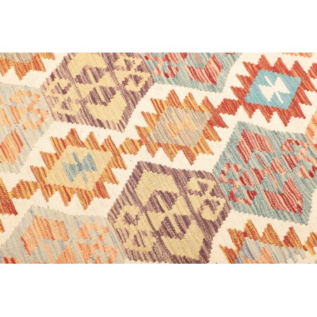 Tappeto Kilim Afghanistan giallo arancione 125x189