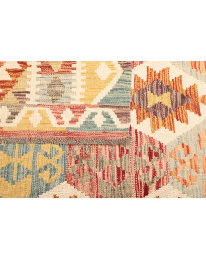 Tappeto Kilim Afghanistan giallo arancione 125x189