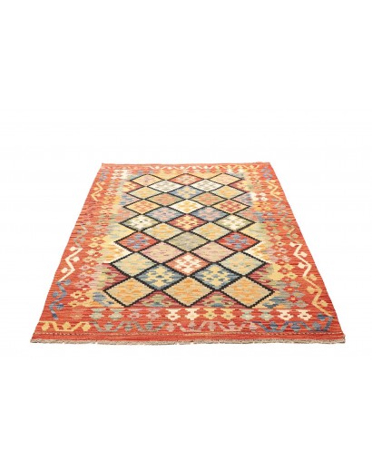 Tappeto Kilim Afghanistan marrone 133x181