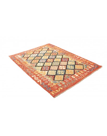 Tappeto Kilim Afghanistan marrone 133x181