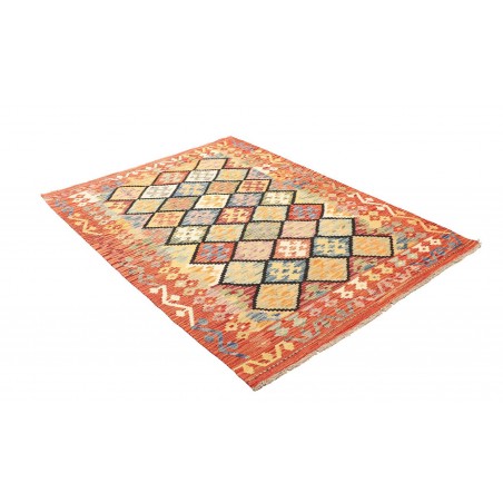Tappeto Kilim Afghanistan marrone 133x181