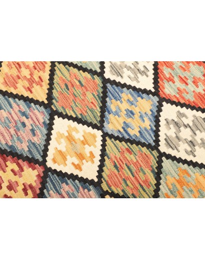 Tappeto Kilim Afghanistan marrone 133x181