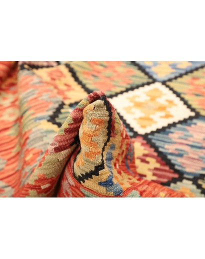 Tappeto Kilim Afghanistan marrone 133x181