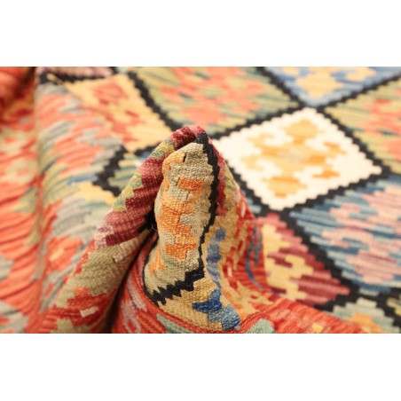 Tappeto Kilim Afghanistan marrone 133x181