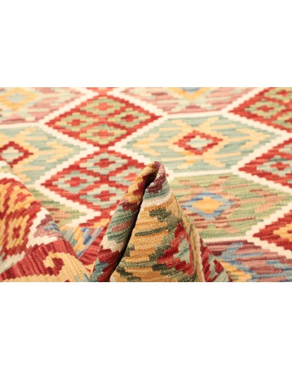 Tappeto Kilim Afghanistan marrone beige 125x178