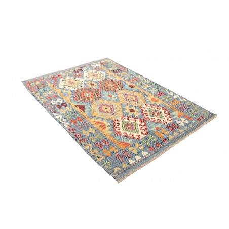 Tappeto Kilim Afghanistan beige arancione 130x176