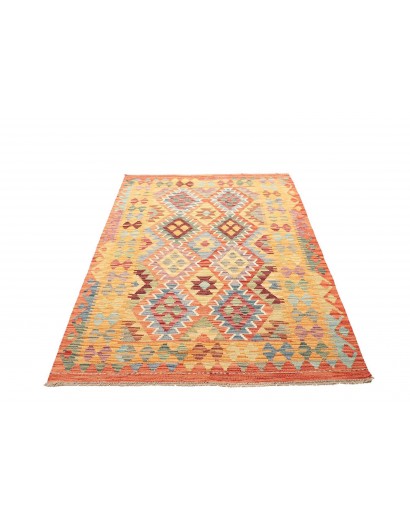 Tappeto Kilim Afghanistan marrone grigio 128x177