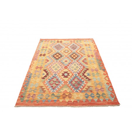Tappeto Kilim Afghanistan marrone grigio 128x177