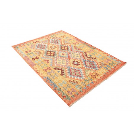Tappeto Kilim Afghanistan marrone grigio 128x177