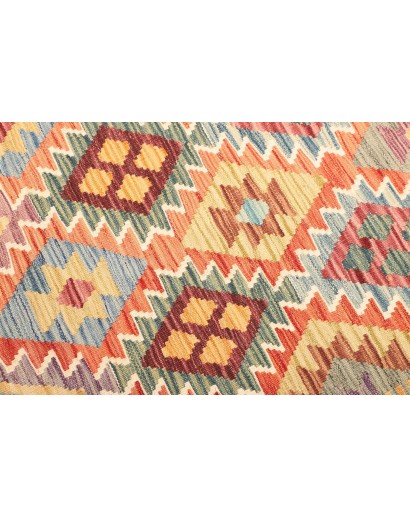 Tappeto Kilim Afghanistan marrone grigio 128x177