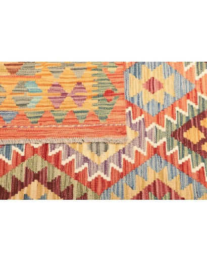 Tappeto Kilim Afghanistan marrone grigio 128x177