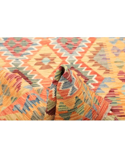 Tappeto Kilim Afghanistan marrone grigio 128x177