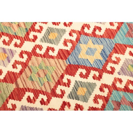 Tappeto Kilim Afghanistan marrone azzurro 129x171