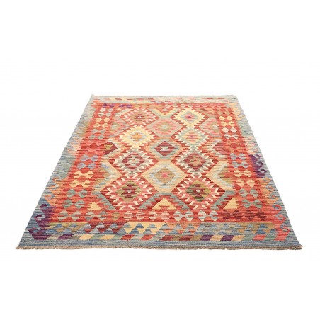 Tappeto Kilim Afghanistan marrone 138x182