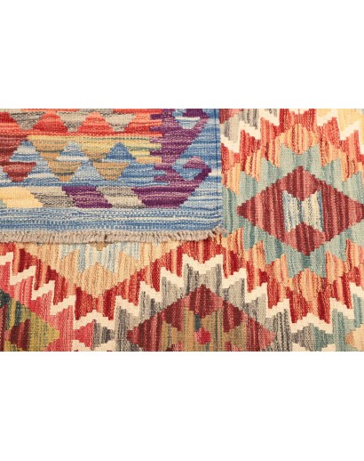 Tappeto Kilim Afghanistan marrone 138x182