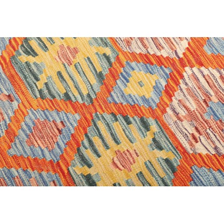 Tappeto Kilim Afghanistan marrone arancione 127x172