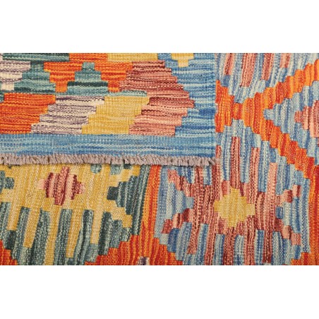Tappeto Kilim Afghanistan marrone arancione 127x172