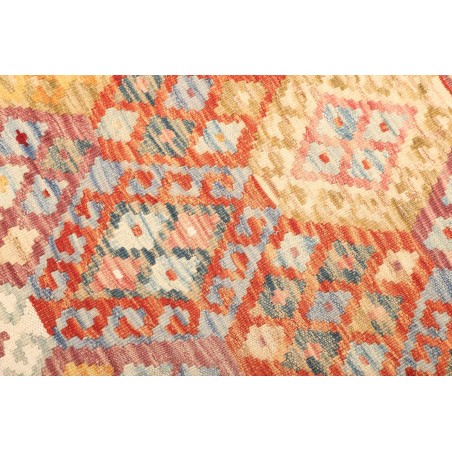 Tappeto Kilim Afghanistan giallo arancione 135x173