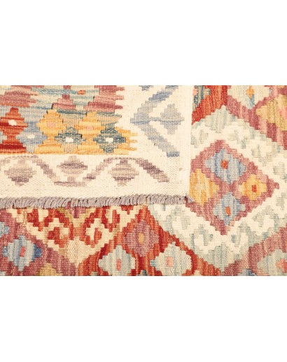 Tappeto Kilim Afghanistan giallo arancione 135x173