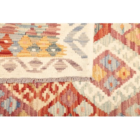 Tappeto Kilim Afghanistan giallo arancione 135x173