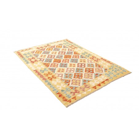 Tappeto Kilim Afghanistan giallo marrone 127x179