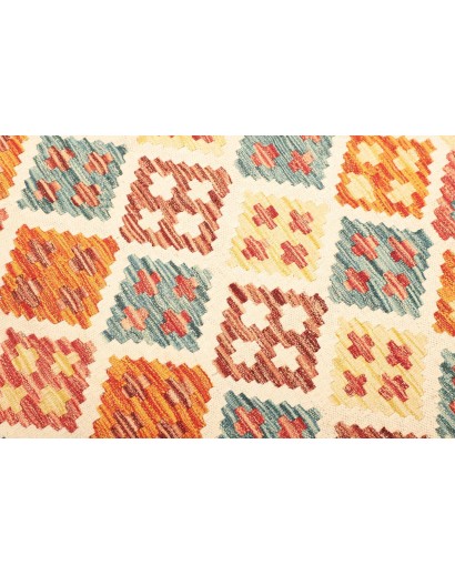 Tappeto Kilim Afghanistan giallo marrone 127x179