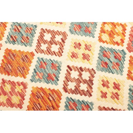 Tappeto Kilim Afghanistan giallo marrone 127x179