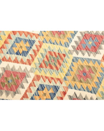 Tappeto Kilim Afghanistan giallo arancione 128x186