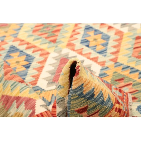 Tappeto Kilim Afghanistan giallo arancione 128x186